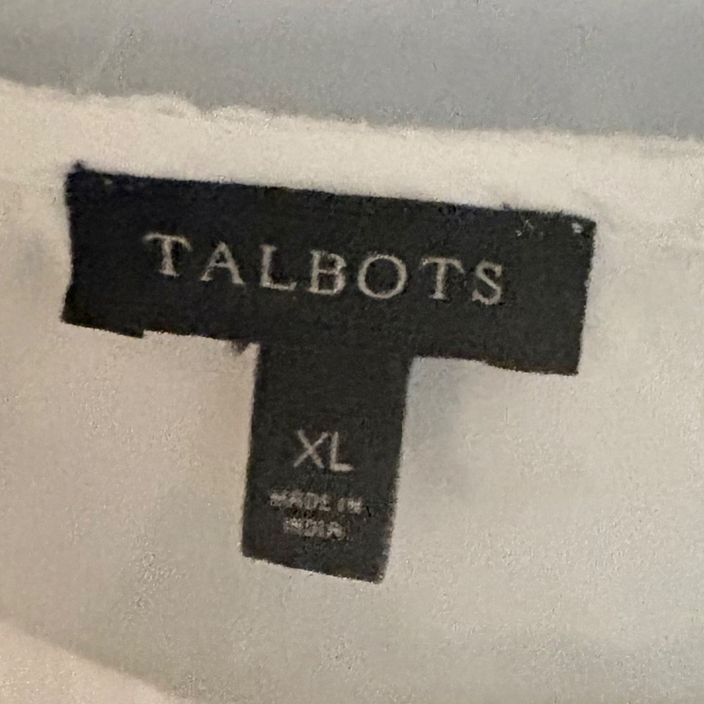 Talbots 3/4 Sleeve Embroidered Blouse - Picture 8 of 9